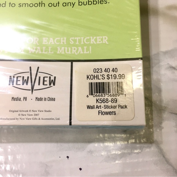 💝 Removable & repositionable wall stickers 💝 pastel flower design 12x12 sheets - Picture 5 of 7